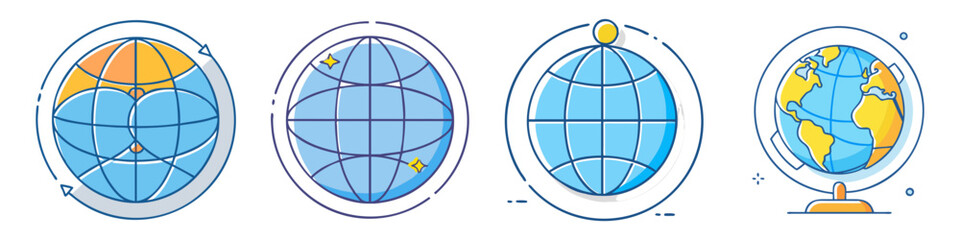 globe icon, globe vector illustration-simple illustration of globe, perfect for globe logos and icons