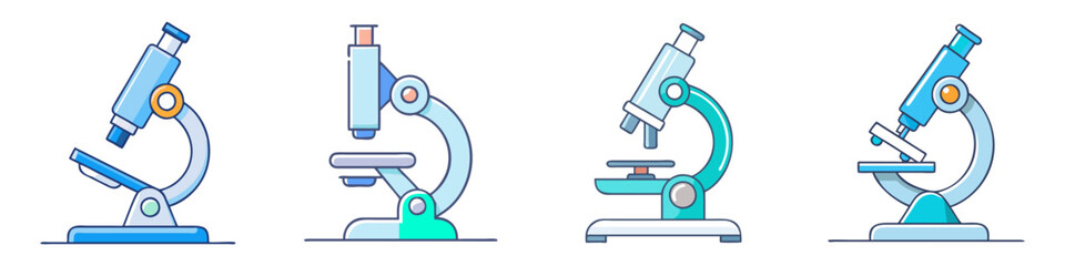 microscope icon, microscope vector illustration-simple illustration of microscope, perfect for microscope logos and icons