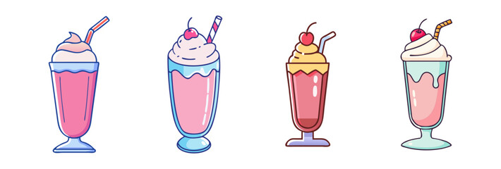 milkshake icon, milkshake vector illustration-simple illustration of milkshake, perfect for milkshake logos and icons
