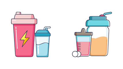 protein shake icon, protein shake vector illustration-simple illustration of protein shake, perfect for protein shake logos and icons