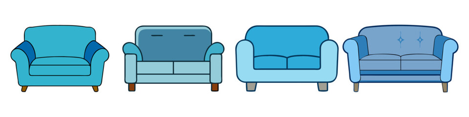 sofa icon, sofa vector illustration-simple illustration of sofa, perfect for sofa logos and icons