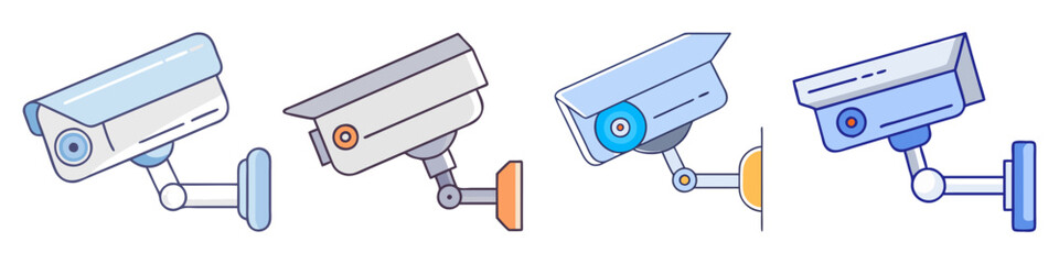 surveillance camera icon, surveillance camera vector illustration-simple illustration of surveillance camera, perfect for surveillance camera logos and icons