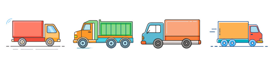 truck icon, truck vector illustration-simple illustration of truck, perfect for truck logos and icons