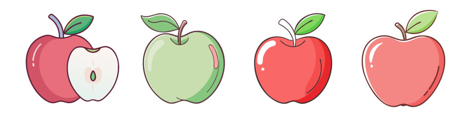 apple icon, apple vector illustration-simple illustration of apple, perfect for apple logos and icons
