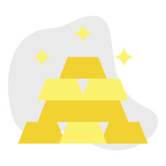 Gold icon vector illustration