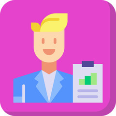 Business Analyst icon vector illustration