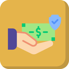 Cash Secured Financing icon vector illustration