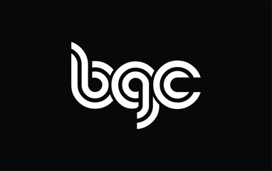 BGC Creative Unique Modern Letter Logo Design. Stylized logo featuring a unique letter design, presenting abstract minimalist aesthetics and modern appeal.