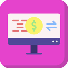 Online Transactions icon vector illustration