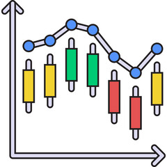 Stock Market icon vector illustration