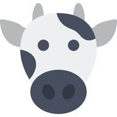 Cow Face icon vector illustration