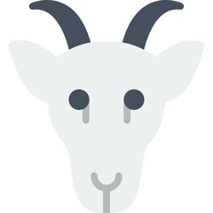 Goat Face icon vector illustration