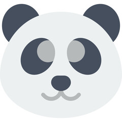 Panda Face icon vector illustration