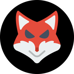 Fox Face icon vector illustration
