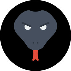 Snake Face icon vector illustration