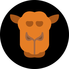 Camel Face icon vector illustration