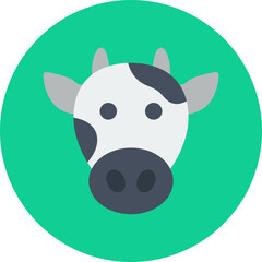 Cow Face icon vector illustration