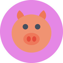 Pig Face icon vector illustration