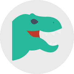 Dinosaur Face icon vector illustration