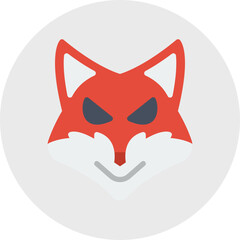 Fox Face icon vector illustration