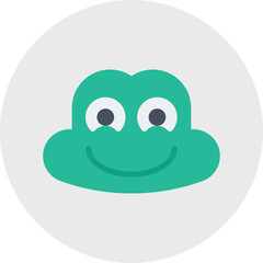 Frog Face icon vector illustration