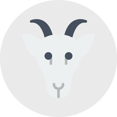Goat Face icon vector illustration