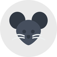 Mouse Face icon vector illustration