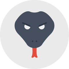 Snake Face icon vector illustration