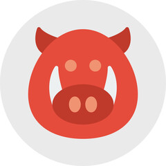 Boar Face icon vector illustration