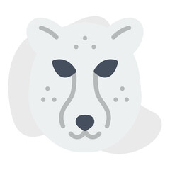 Cheetah Face icon vector illustration