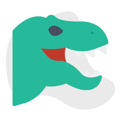Dinosaur Face icon vector illustration