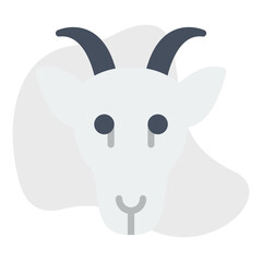 Goat Face icon vector illustration