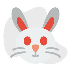 Rabbit Face icon vector illustration