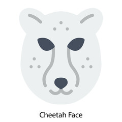 Cheetah Face icon vector illustration