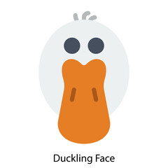 Duckling Face icon vector illustration