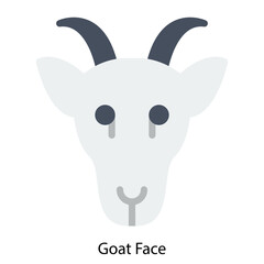 Goat Face icon vector illustration