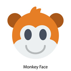 Monkey face icon vector illustration