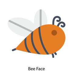 Bee Face icon vector illustration
