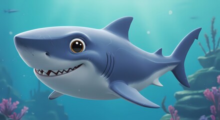 Fototapeta premium shark in the sea