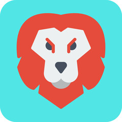 Lion Face icon vector illustration