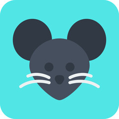 Mouse Face icon vector illustration