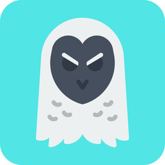 Owl Face icon vector illustration