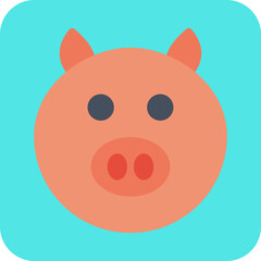 Pig Face icon vector illustration