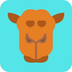 Camel Face icon vector illustration