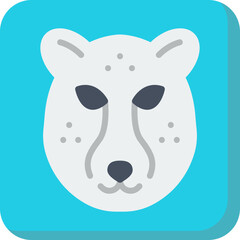 Cheetah Face icon vector illustration