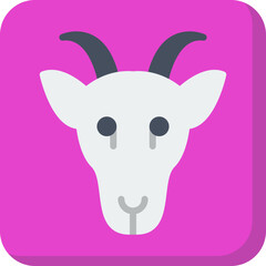 Goat Face icon vector illustration