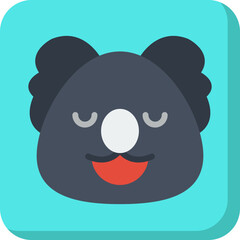 Koala Bear Face icon vector illustration