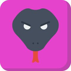 Snake Face icon vector illustration