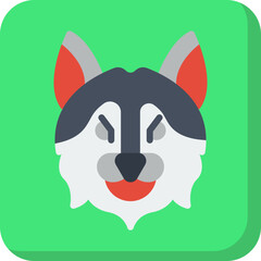 Wolf Face icon vector illustration