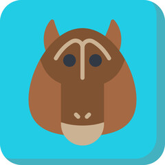Baboon Face icon vector illustration